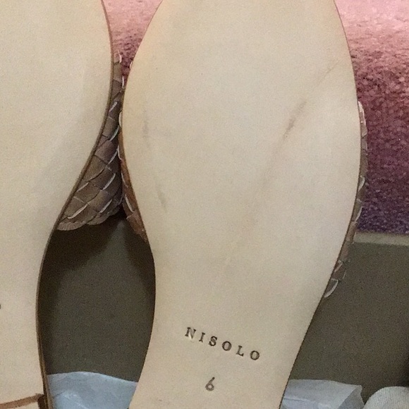 Nisolo isla woven slide sandal desert rose size 6 - Picture 4 of 5